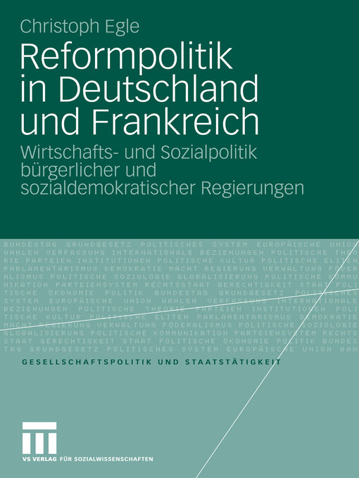 Title details for Reformpolitik in Deutschland und Frankreich by Christoph Egle - Available